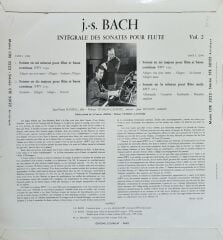 J. S. Bach, Jean-Pierre Rampal, Robert Veyron-Lacroix, Jean Huchot – Intégrale Des Sonates Pour Flute En Deux Volumes, Vol. 2 LP