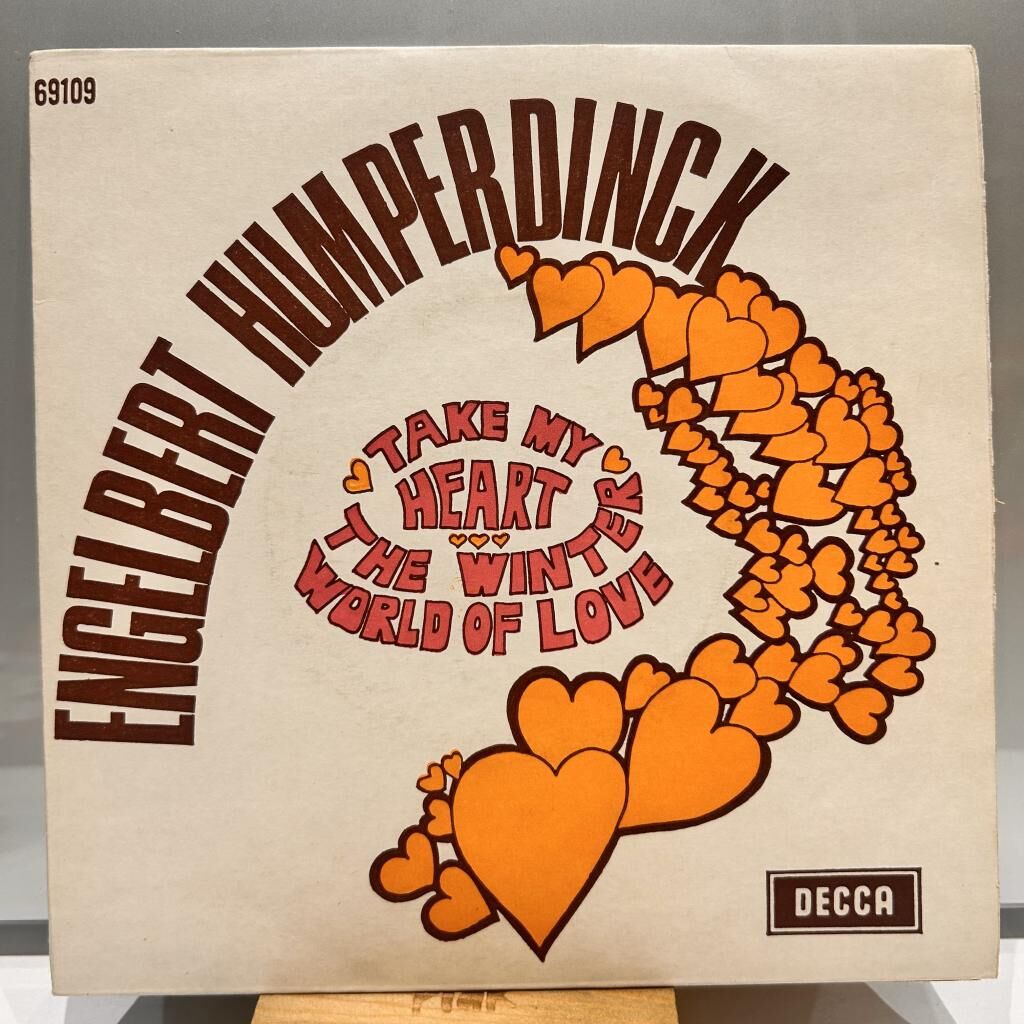 Engelbert Humperdinck ‎– Winter World Of Love / Take My Heart 1969 BASKI 45LİK