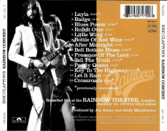 DİKKAT CD !!! Eric Clapton – Eric Clapton's Rainbow Concert CD