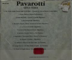 DİKKAT CD CD Luciano Pavarotti – Pavarotti Sings Verdi 1990lar BASKI MÜZİK CD