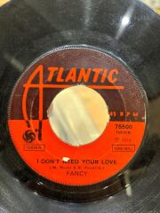 Fancy ‎– Touche Me / I Don't Need Your Love 1975 BASKI 45LİK