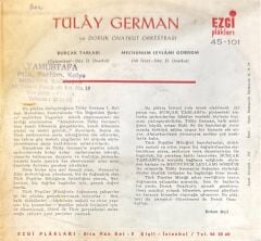 Tülây German – Burçak Tarlası / Mecnunum Leylâmı Gördüm 45'lik
