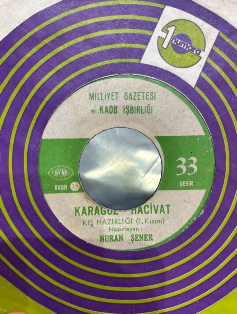 Nuran Şener – Karagöz - Hacivat (Kış Hazırlığı) 1968 BASKI 45LİK