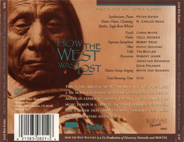 DİKKAT CD Peter Kater With Special Guest R. Carlos Nakai – How The West Was Lost