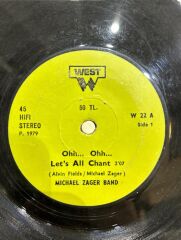 The Michael Zager Band ‎– Let's All Chant / Love Express 1978 BASKI 45LİK