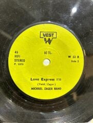 The Michael Zager Band ‎– Let's All Chant / Love Express 1978 BASKI 45LİK