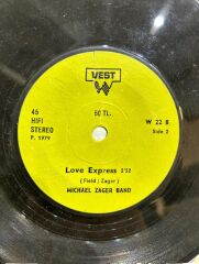 The Michael Zager Band ‎– Let's All Chant / Love Express 1978 BASKI 45LİK