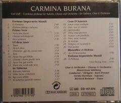 Dikkat CD  Carl Orff – Carmina Burana