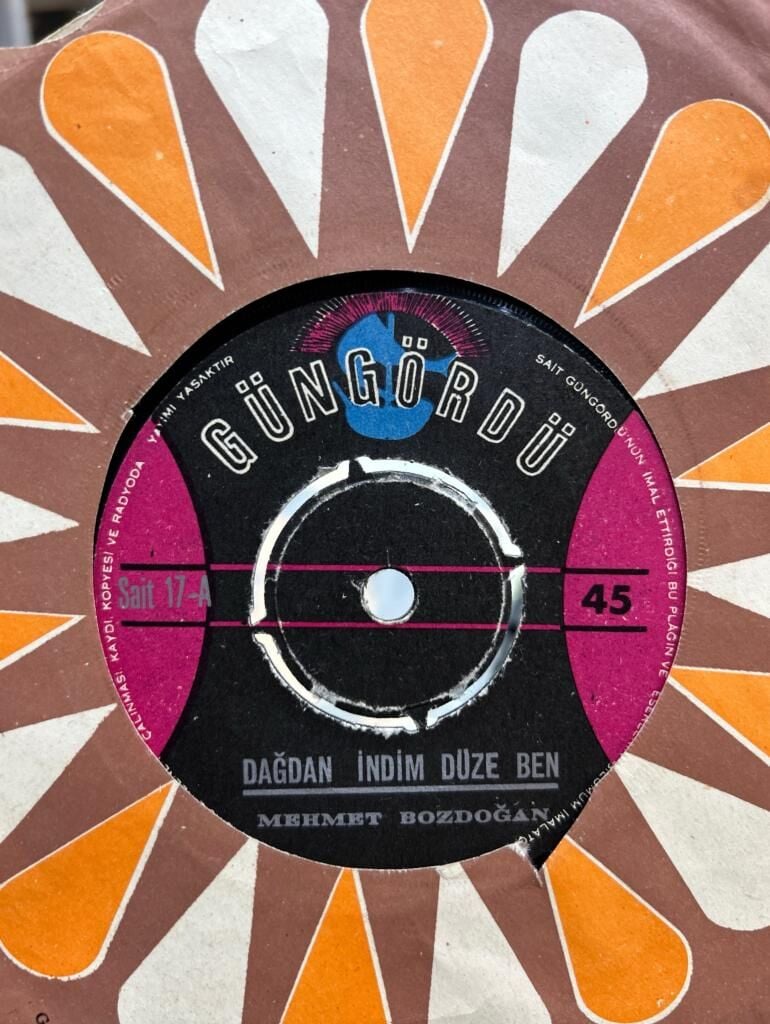 Mehmet Bozdoğan ‎– Dağdan İndim Düze Ben / Kama Yarasına Melhem Olurmu DÖNEM BASKI 45LİK