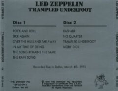 DİKKAT CD !!! Led Zeppelin – Trampled Underfoot CD