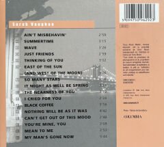 DİKKAT CD Sarah Vaughan – 1949-1987