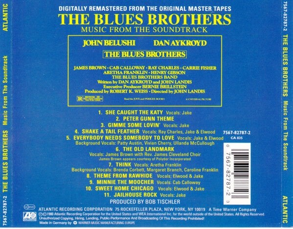 DİKKAT CD The Blues Brothers – The Blues Brothers (Music From The Soundtrack)