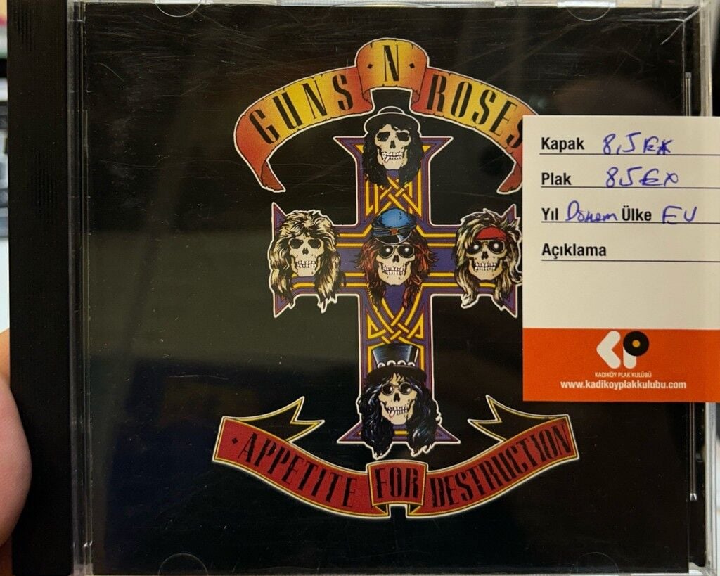 DİKKAT CD !!! Guns N' Roses – Appetite For Destruction CD