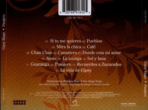 DİKKAT CD Gipsy Kings – Pasajero
