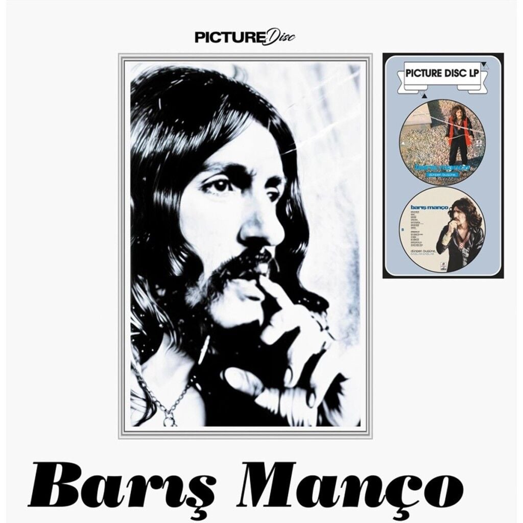 Barış Manço - Dağlar Dağlar 33' Picture Plak Pop Müzik Türkiye Menşeli