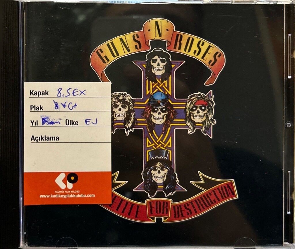 DİKKAT CD !!! Guns N' Roses – Appetite For Destruction CD