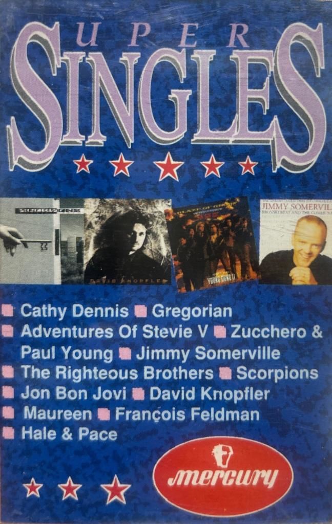 KASET SUPER SINGLES Scorpions wind of change Bon Jovi David Knopfler Jimmy Somerville KASET