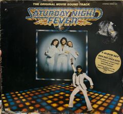 Saturday Night Fever Soundtrack John Travolta Bee Gees 1977 BASKI LP