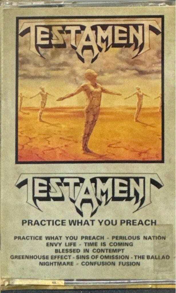 DİKKAT KASET !!! Testament – Practice What You Preach Kaset