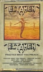DİKKAT KASET !!! Testament – Practice What You Preach Kaset