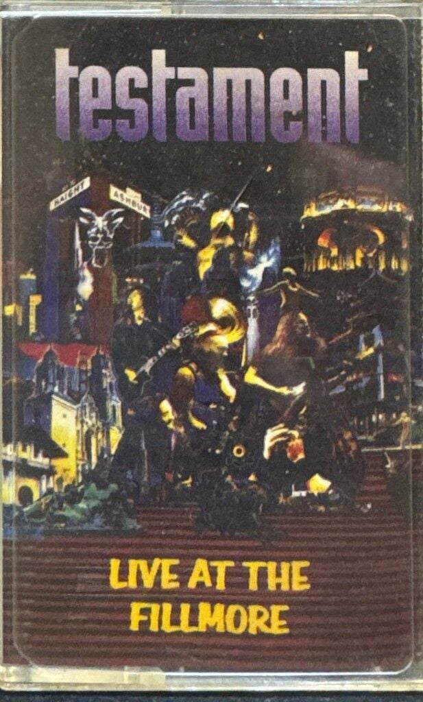 DİKKAT KASET !!! Testament – Live At Fillmore Kaset