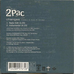 DİKKAT CD !!! 2Pac – Changes CD