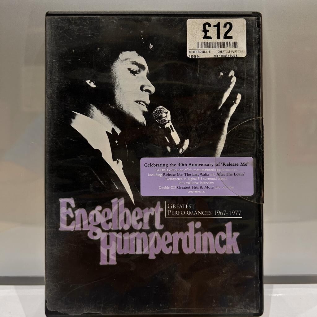 DVD Engelbert Humperdinck ‎– Greatest Performances 1967-1977 DVD