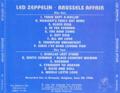 DİKKAT CD !!! Led Zeppelin – Brussels Affair CD