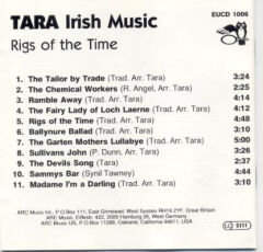 DİKKAT CD !!! Tara – Rigs Of The Time CD