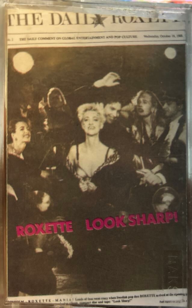 KASET Roxette ‎– Look Sharp! Listen to your Heart bu albümde 1989 BASKI KASET
