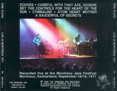 DİKKAT CD !!! Pink Floyd – Live In Montreux 1971 CD
