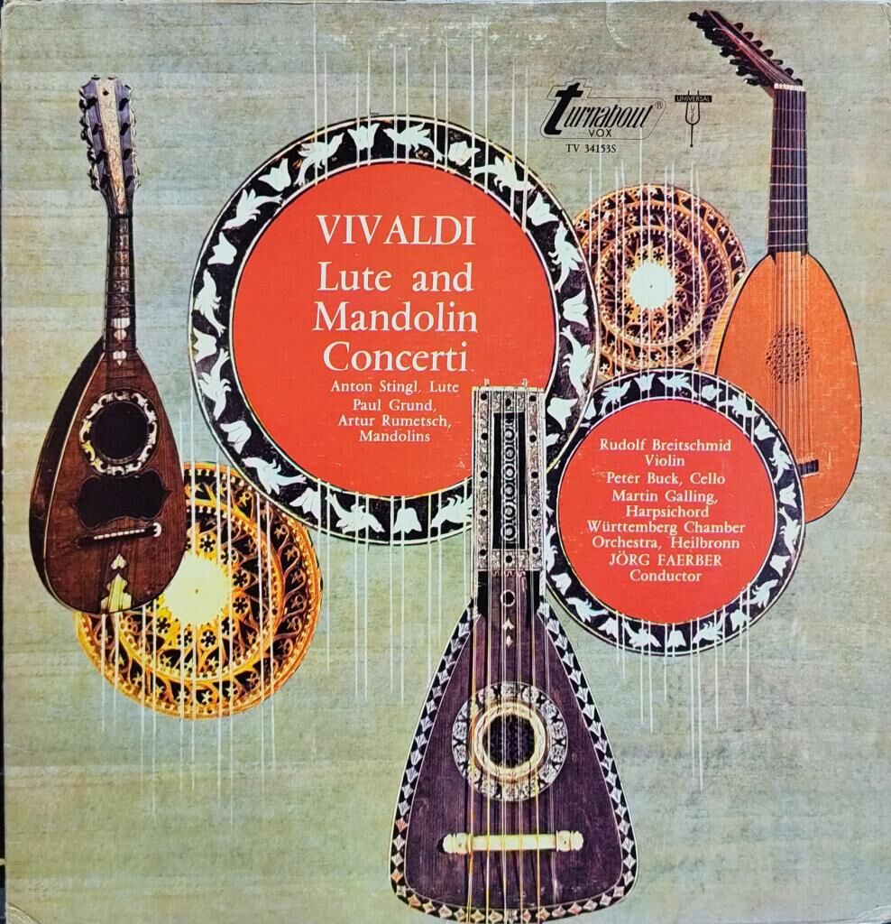 Vivaldi, Jörg Faerber – Lute And Mandolin Concerti LP