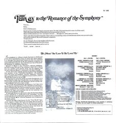 Turn On To The Romance Of The Symphony LP