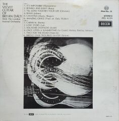 Bryan Daly  With The London Festival Orchestra – The Velvet Guitar Of Bryan Daly LP