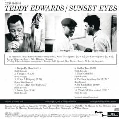 DİKKAT CD !!! Teddy Edwards – Sunset Eyes CD