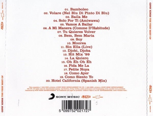 DİKKAT CD Gipsy Kings – The Very Best Of