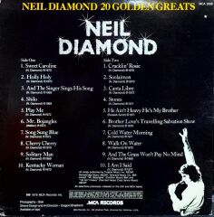 Neil Diamond – 20 Golden Greats LP