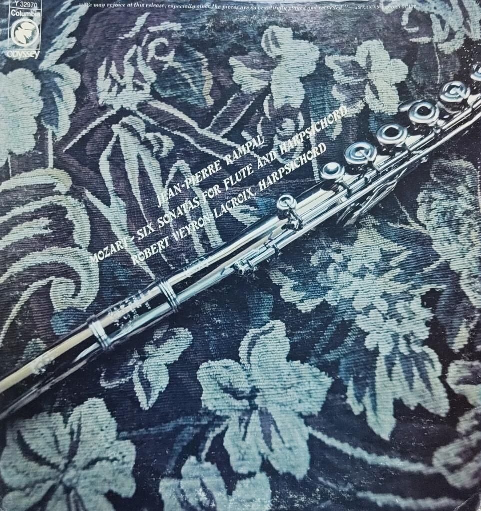 Mozart / Jean-Pierre Rampal, Robert Veyron-Lacroix – Six Sonatas For Flute And Harpsichord LP