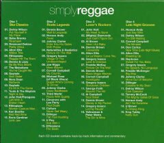 DİKKAT CD Various – Simply Reggae 4xCD BOX Set