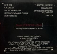 John Williams  ‎– The Fury Original Soundtrack 1978 BASKI LP