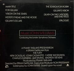 John Williams  ‎– The Fury Original Soundtrack 1978 BASKI LP