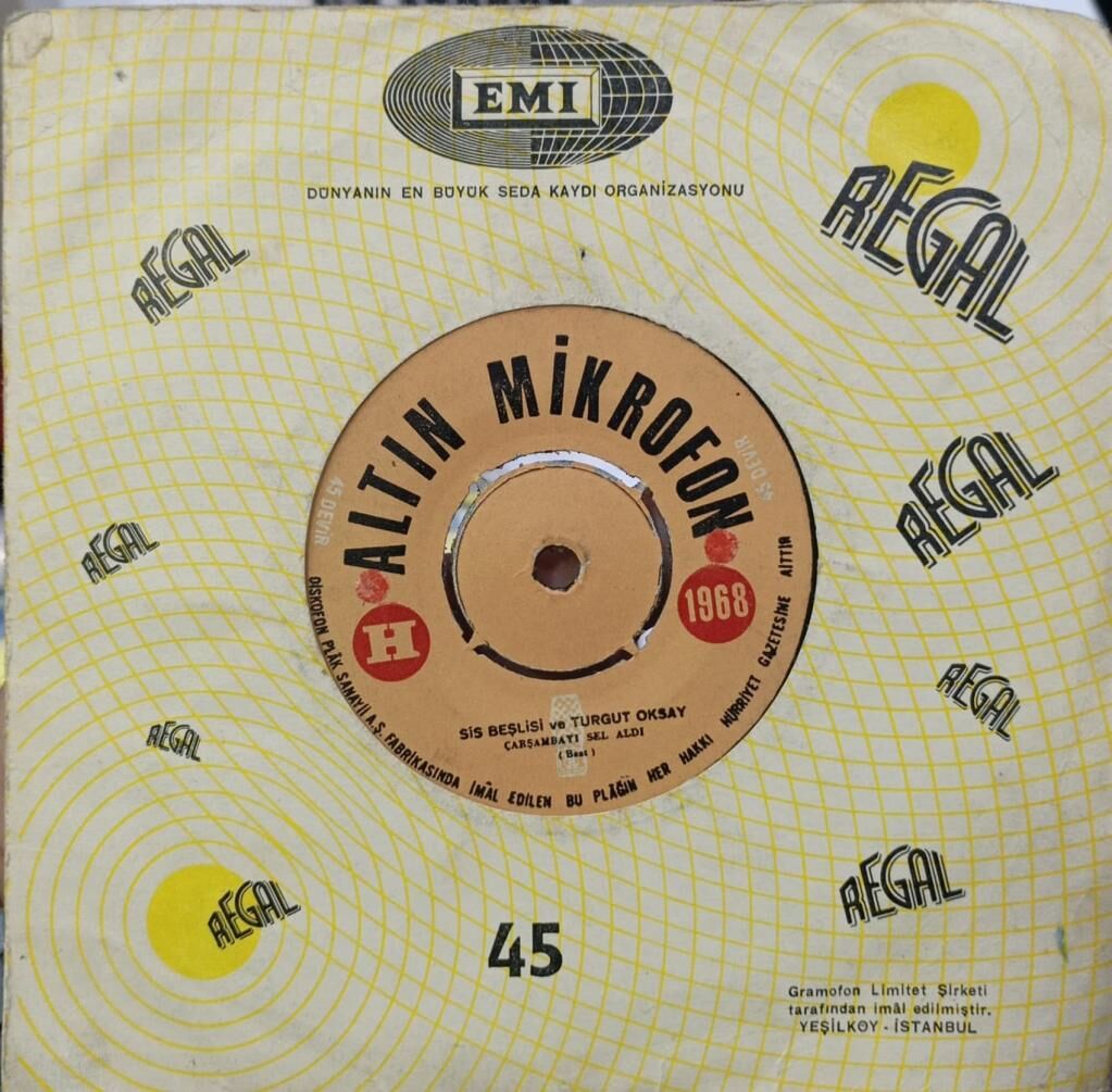 Sis Beşlisi Ve Turgut Oksay – Iğdırın Al Elması / Çarşambayı Sel Aldı 45'lik