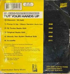 DİKKAT CD !!! Black & White Brothers – Put Your Hands Up (Nouvelle Version Pump It Up / Disco Version) CD