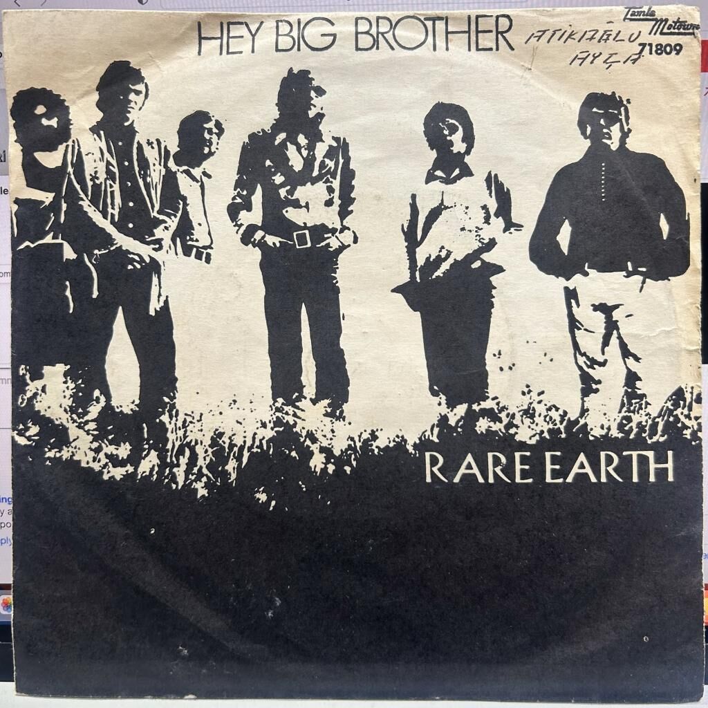 RARE EARTH - HEY BIG BROTHER 45'LİK