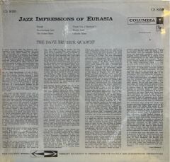 The Dave Brubeck Quartet ‎– Jazz Impressions Of Eurasia 1970 Baskı LP