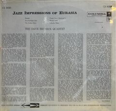 The Dave Brubeck Quartet ‎– Jazz Impressions Of Eurasia 1970 Baskı LP