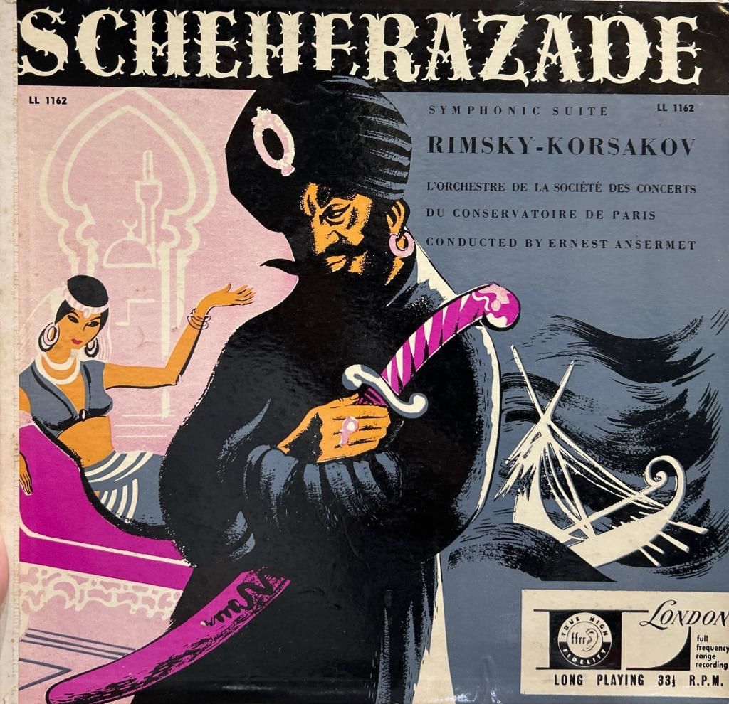 Scheherazade - Symphonic Suite Rimsky-Korsakov Barış Manço Şehrazad orjinali bu albümde 1955 BASKI LP