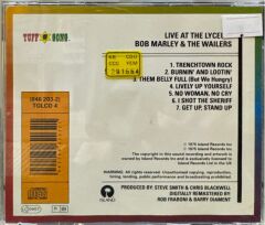 DİKKAT CD !!! Bob Marley And The Wailers – Live! CD