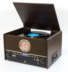 GPO CHESTERTON DAB RETRO PİKAP • CD ÇALAR • RADYO • KASET ÇALAR • USB ÇALMA/KAYIT AMBALAJINDA SIFIR