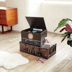 GPO CHESTERTON DAB RETRO PİKAP • CD ÇALAR • RADYO • KASET ÇALAR • USB ÇALMA/KAYIT AMBALAJINDA SIFIR